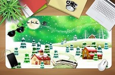 3D Blue-Green Pine G45 Christmas Non-slip Desk Mat Keyboard Pad An picture