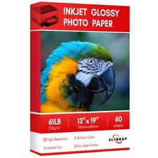 Professional Glossy Inkjet Photo Paper Dye Ink 61LB 13x19 Inch 60 Sheets picture
