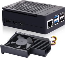 ABS Case with Armor Lite V5 Active Cooler for Raspberry Pi 5, Pi 5 Case with picture