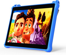 10 Inch Kids Tablets Android, 64GB, Tablet with Lanyard, Quad-Core, HD IPS Displ picture