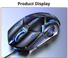 G5 Mute Wired Mouse Six Keys Luminous Game E-Sports Machinery Computer Accessori picture