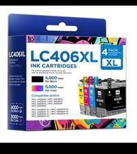 LC406XL Ink Cartridges High Yield Compatible for Brother LC406XL LC406 use to... picture