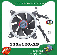 1pc 120x120x25mm 120mm 12025 RGB DF1202512B2HN 12VDC 0.32A 3.84W Two Ball DC Fan picture