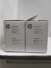 HP CF303AC CF302AC 827A Magenta and Yellow Printer Toner Cartridge LOT OF 2 NEW picture