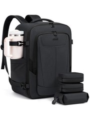 LOVEVOOK Travel Backpackfor Men, 40L Carry on Backpack Flight 40L-4pcs, Gray picture