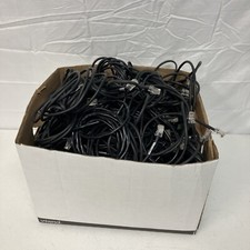 16lbs - Cat 5 & 6 Ethernet Cables As Is Used Btw 6’ To 30’ - 40+ Cords Black picture