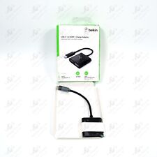 Belkin - USB C to HDMI Adapter + USBC Charging Port, 4K UHD Video - Black picture