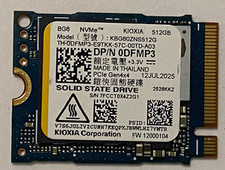OEM KIOXIA 512GB GEN 4x4 NVMe PCIe M.2 2230 SSD KBG60ZNS512G DELL 0DFMP3 picture
