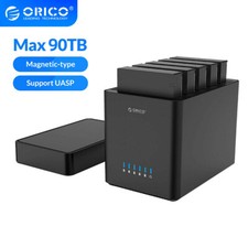 ORICO 5 Bay 3.5'' Hard Drive Enclosure USB3.0 to SATA3.0 Magnetic-type HDD Case picture