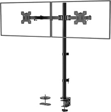 WALI Extra Tall Dual LCD Monitor Fully Adjustable Desk Mount Fits 2 Screens up t picture