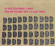 10PCS Capacity sticker  For HP 651687-001 2.5 hard disk tray/caddy picture