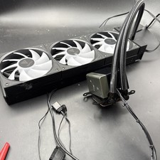 GAMDIAS 360mm AIO CPU Liquid Cooler ARGB 3X 120mm PWM Fan CHIONE E4-360 - READ picture