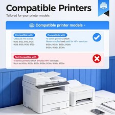 READ   4PK 936e Ink Cartridges Compatible  For HP 936XL OfficeJet Pro 9125e picture