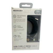 Merkury Innovations USB Type-C Mesh Cable (10 Ft Long) picture