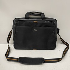 Solo New York “Urban Slim” Briefcase Black Padded 16” Laptop Carrying Case Bag picture