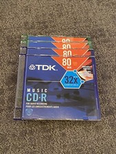 New Set of 4 TDK Music CD•R For Audio Recording 32x Compatible 80 Min picture