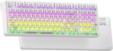 XVX M98 Wireless Mechanical Keyboard,Stripes RGB with Shine-Through Keycaps Tri- picture