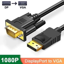 Display Port to VGA Cable Adapter Converter Video HDTV PC Monitor Desktop Laptop picture