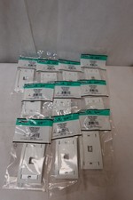 New Panduit CFPE1WHY Mini-Com 1-Module White Single Gang Faceplates Box of 10 picture