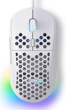 TMKB Falcon M1SE Ultralight Honeycomb Gaming Mouse White RGB 12800 DPI Wired picture