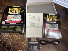 NO CARD Sound Blaster Pro Box, Manuals, Disc, Cable & packing ONLY 1992 version picture