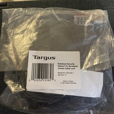 Targus PA410S-1 Defcon Notebook Security T-Lock Serialized Combo Cable Lock picture