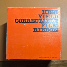 High Yield Correctable Film Ribbon Black Qty 6 for IBM Selectric II Mag Card II picture