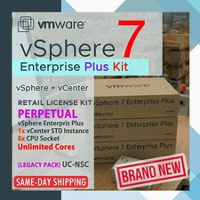  VMware vSphere 7 ENTERPRISE Plus KIT 8-CPU License + vCenter STD, VS7-STD-8C picture