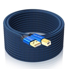 USB Printer Cable 15ft, USB 2.0 Printer Cord, Type A to Type B Printer Cable, Hi picture