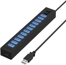 Sabrent 13 Port USB 2.0 Hub with Power Adapter and 2 Control Switches (HB-U14P) picture