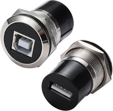 PENGLIN 2PCS USB B to USB 2.0 Data Panel Mount Connector picture