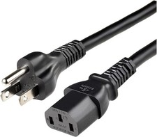 Amazon Basics Universal 15ft, AC Power Cord for Monitor, Computer, TV, Printers picture