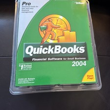 Quickbooks Pro 2004 (Windows) New Sealed Still In Plastic Display Case Very Rare picture