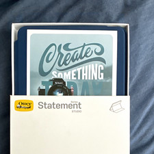 OtterBox Statement Studio Folding Folio Case Stand Pencil Holder Blue Fabric picture