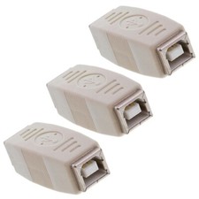 3x USB 2.0 Type B Female to Female Plug Adapter Gender Changer Printer Connector picture