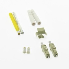 10 Pack of LC/UPC Multimode Duplex Connector 2mm Gray (10pack) picture