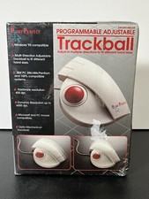 Vintage NIB Point Perfect Programmable Adjustable Trackball Mouse Windows picture