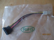 Serial ATA Hard Drive SATA Power Cable to ATX 4 Pin Connector Adapter - US Ship picture