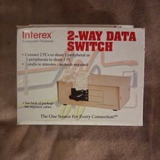 Interex 2-way Data Switch MDS-1a (Computer Products) no cords( doesn't usually) picture