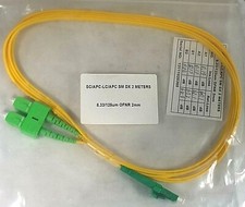 Unbranded SM DX BIF Ofnr Jumper, 2mm, 2meters; Part #SC/APC-LC/APC SM DX 2meters picture