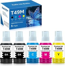 Compatible T49M Sublimation Ink Replacement for T49M BKCMY Autofill picture