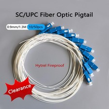 10/50pcs Fiber Pigtail Hytrel Fireproof Pigtail G652D SC/UPC Fiber Optic Pigtail picture