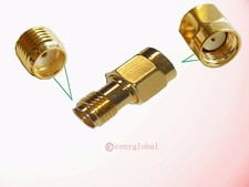NEW RP-SMA Male to SMA Female Jack Straight RF Antenna Connector Adapter w/o Pin picture