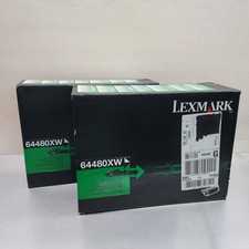 Lot of 2 Lexmark 64480XW Black Extra High Yield Toner Cartridge T644 picture