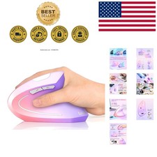 Stylish Vertical Ergonomic Mouse with Wireless Comfort - 800-1600 DPI Capability picture