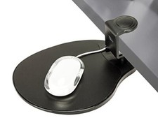 Clamp on Mouse Platform Clip on Mouse Pad Rotating 360 Ergonomic Mouse Tray A... picture