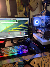 MSI B550M PRO-VDH WIFI White Gaming Tower Desktop HIS RX 580 GPU. picture