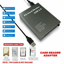 USB 2.0 to PC ATA PCMCIA Adapter Flash Disk Memory Card Reader Plug & Play USA picture