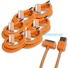 6PCS 6FT USB SYNC DATA POWER CHARGER ORANGE CABLES IPHONE IPOD CLASSIC NANO IPAD picture