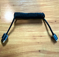 Kondor Blue micro HDMI to HDMi coiled cable black picture